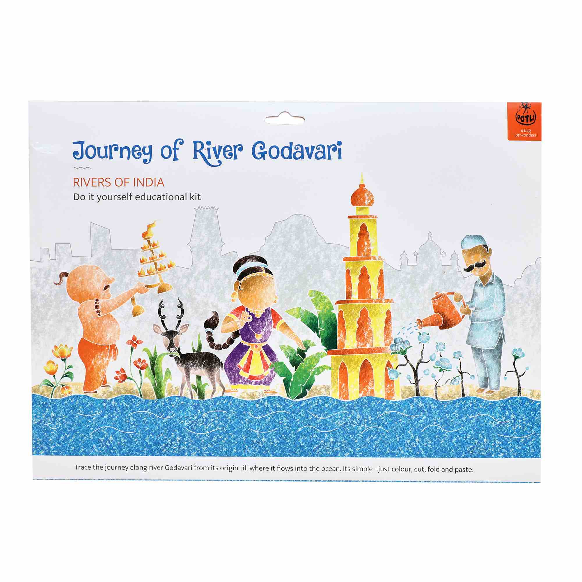 Journey of a river : DIY Colouring kit  